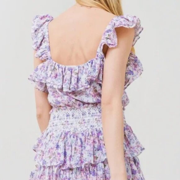 LoveShackFancy Shanley Mini Dress Size Small - Picture 3 of 6